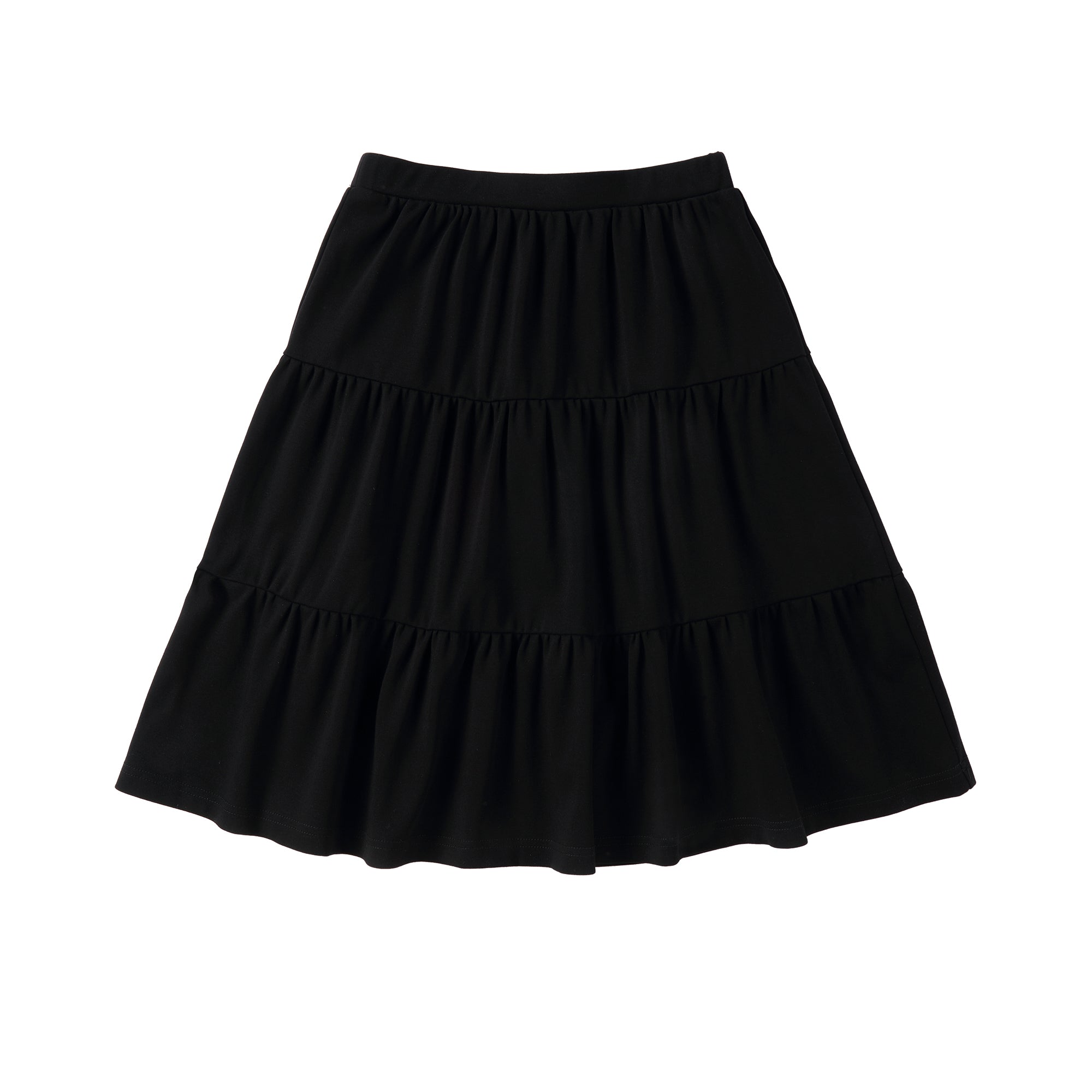 Black layered shop skirt uk