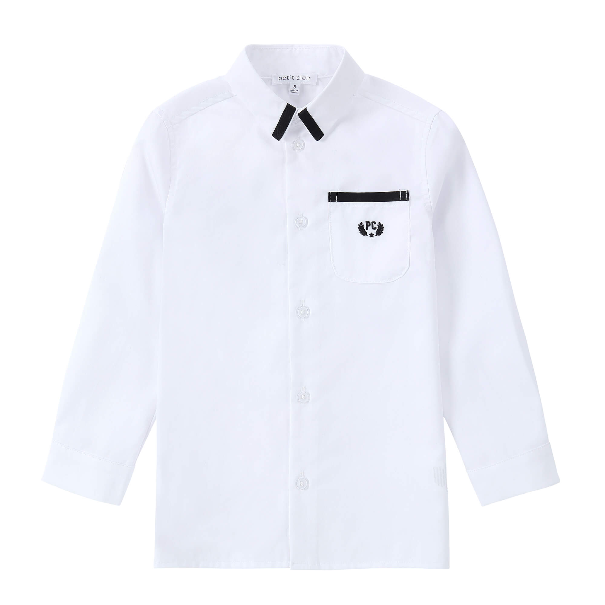 Boys Contrast Long Sleeve Shirt