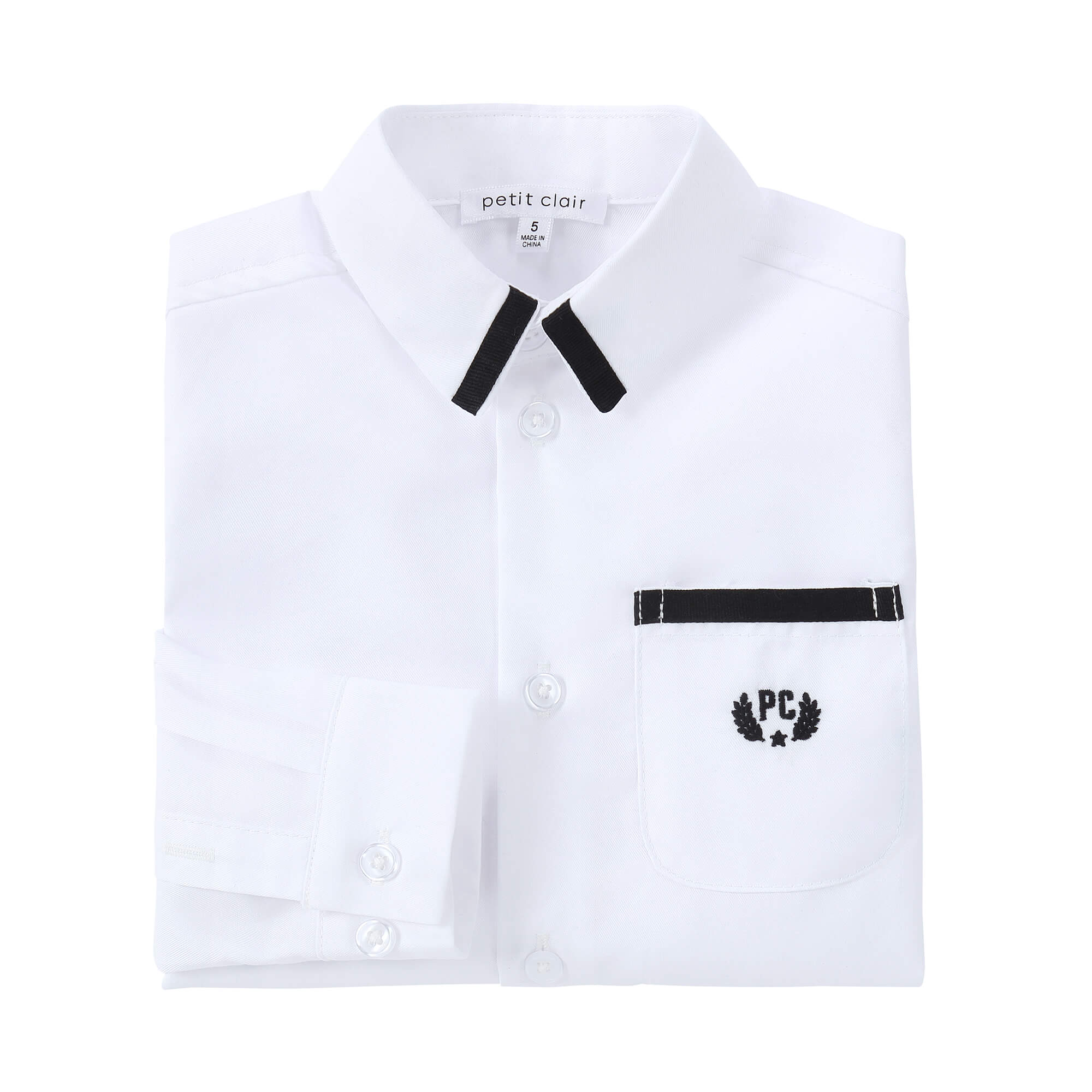 Boys Contrast Long Sleeve Shirt