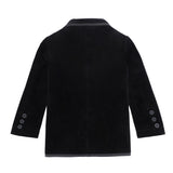 Boys Black Velvet Blazer