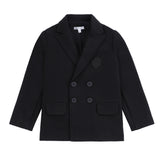 Boys Black Pique Blazer