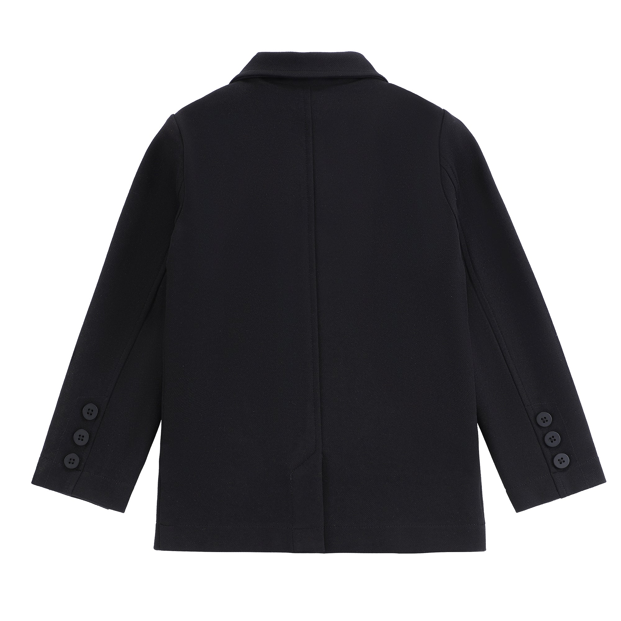 Boys Black Pique Blazer