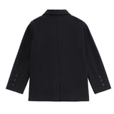 Boys Black Pique Blazer
