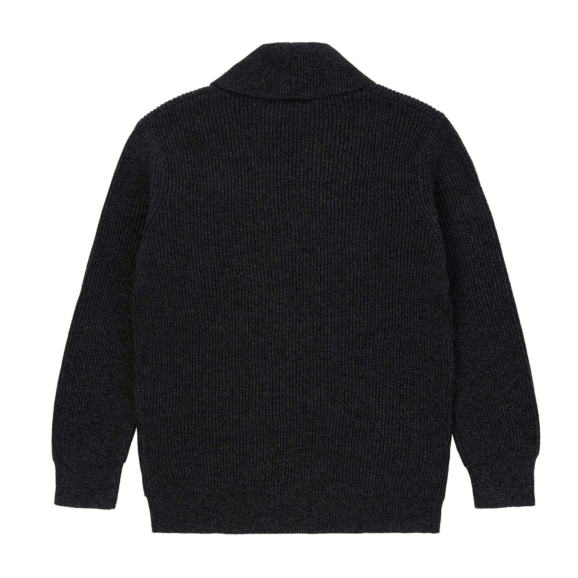 Boys Navy Double-Breasted Knit Sweater