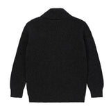 Boys Navy Double-Breasted Knit Sweater