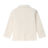Boys Ivory Velvet Blazer