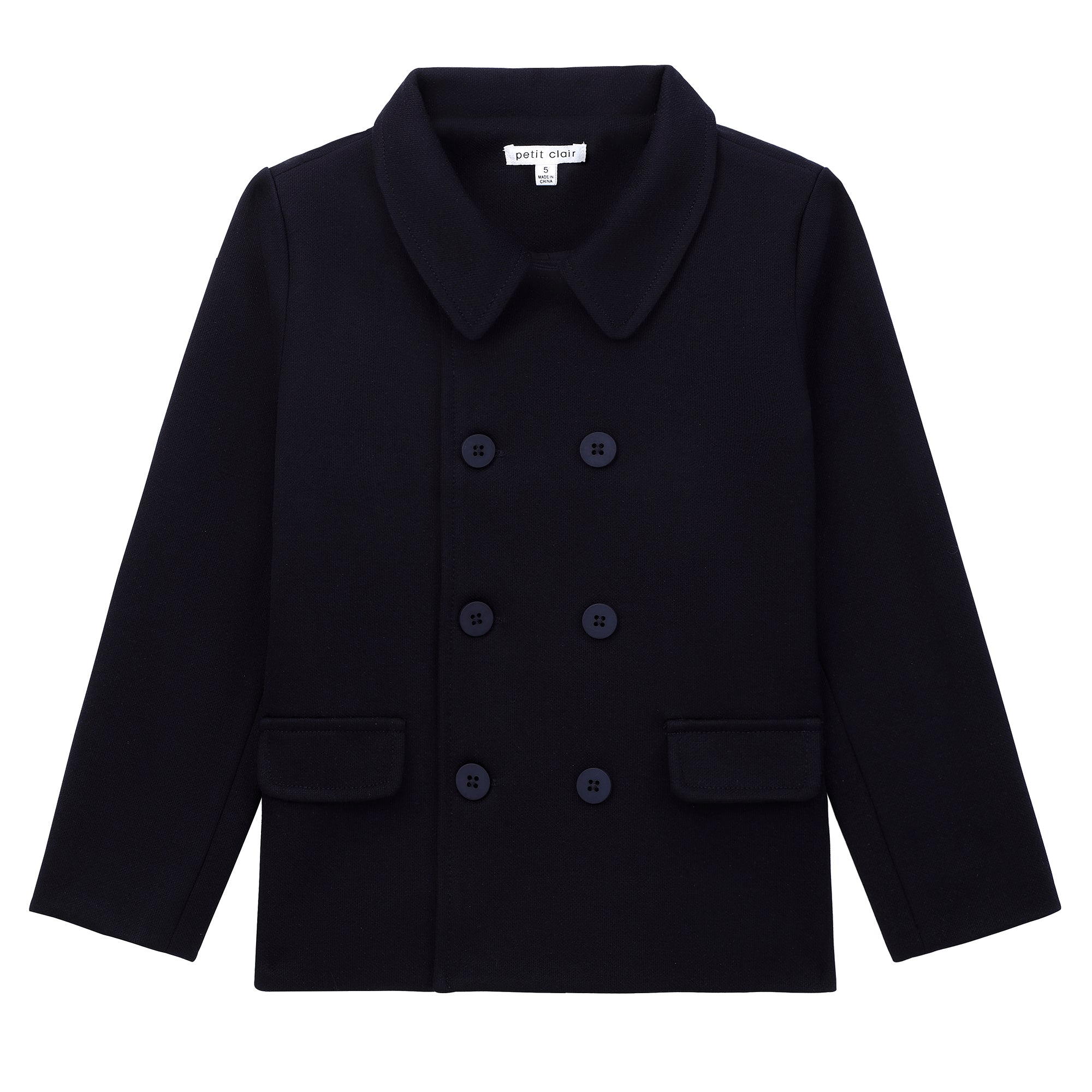 Boys Pique Navy Blazer