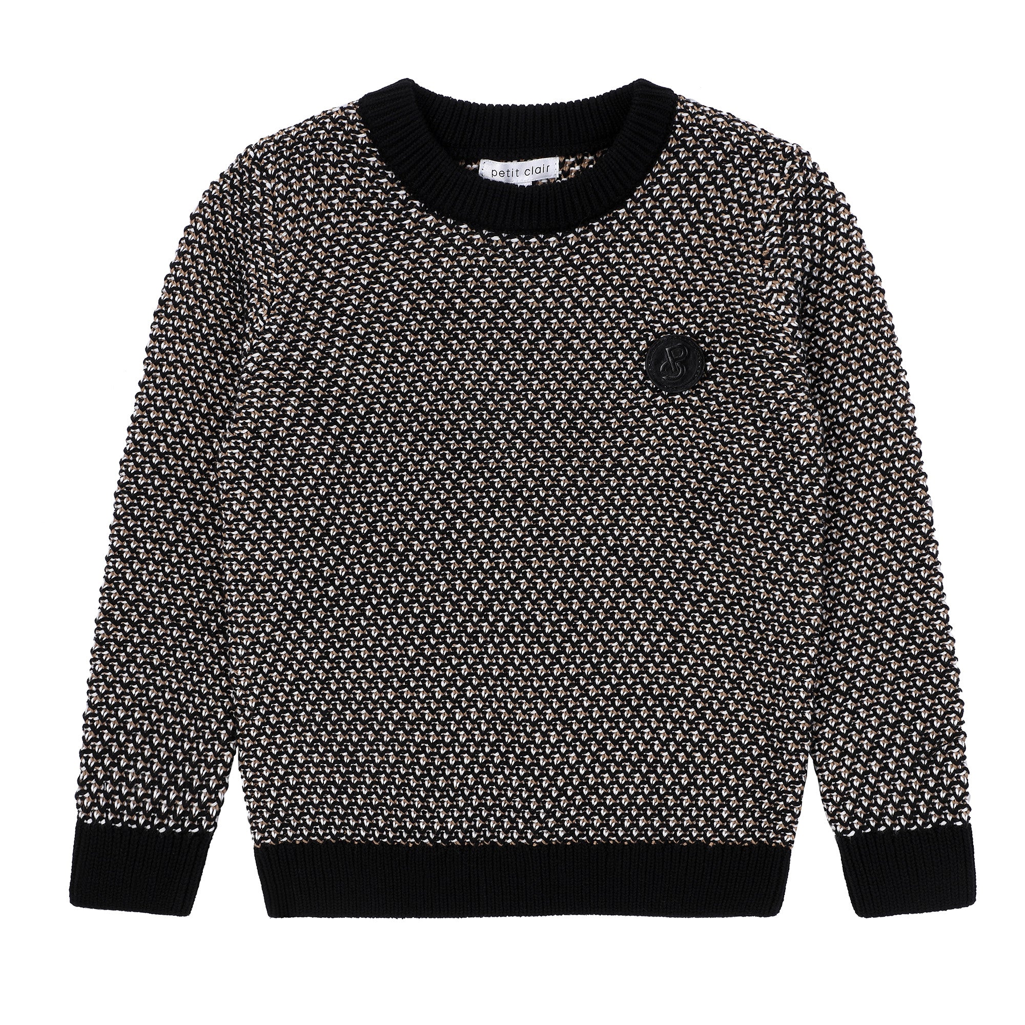 Boys Color Combo Knit Sweater