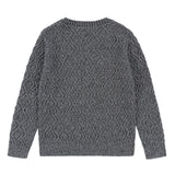 Boys Black Heather Knit Sweater
