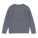 Boys Navy Heather Knit Sweater