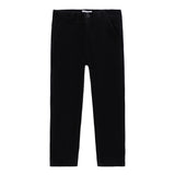 Black Velvet Black Button Pants