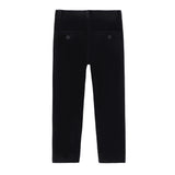 Black Velvet Black Button Pants