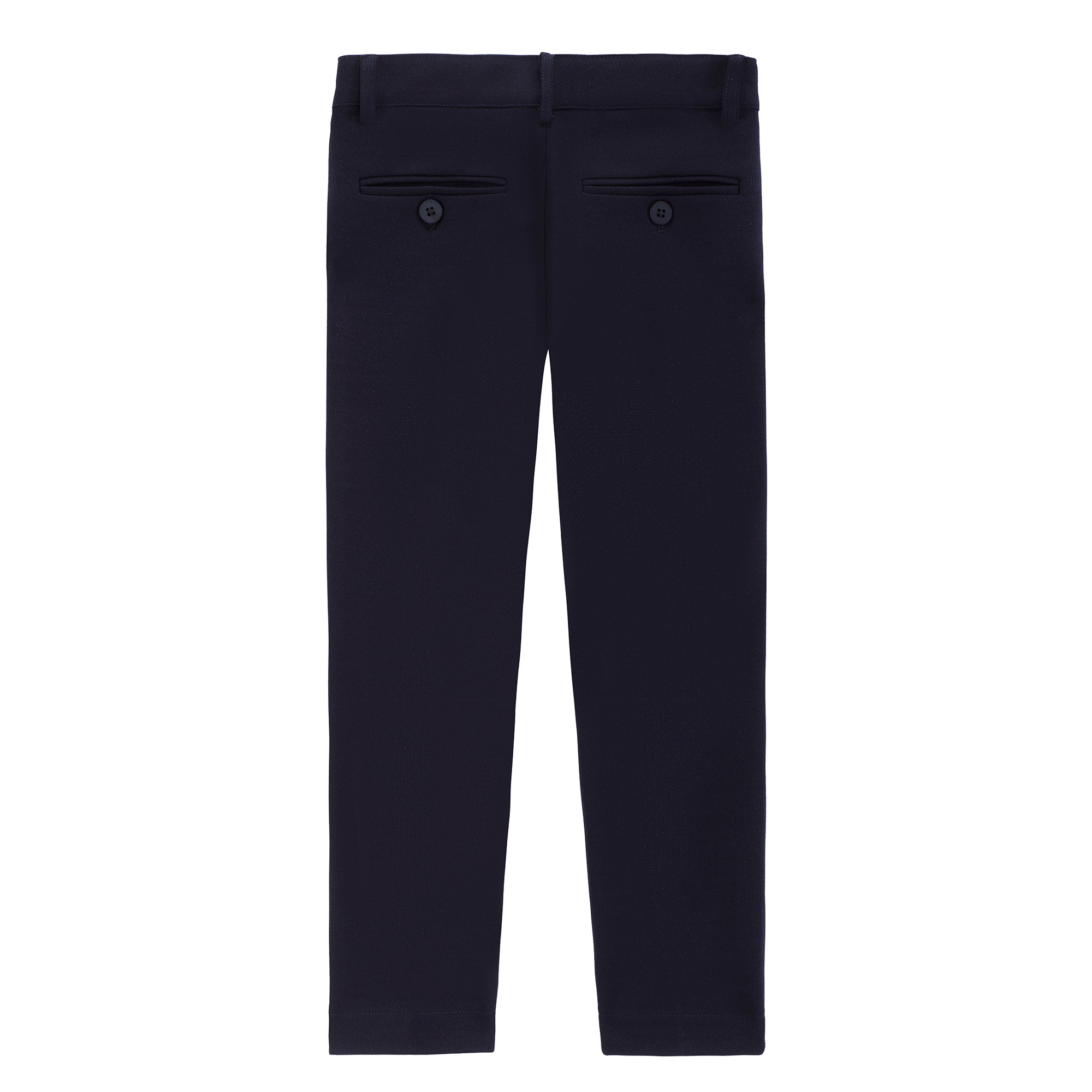 Boys Navy Pique Pants