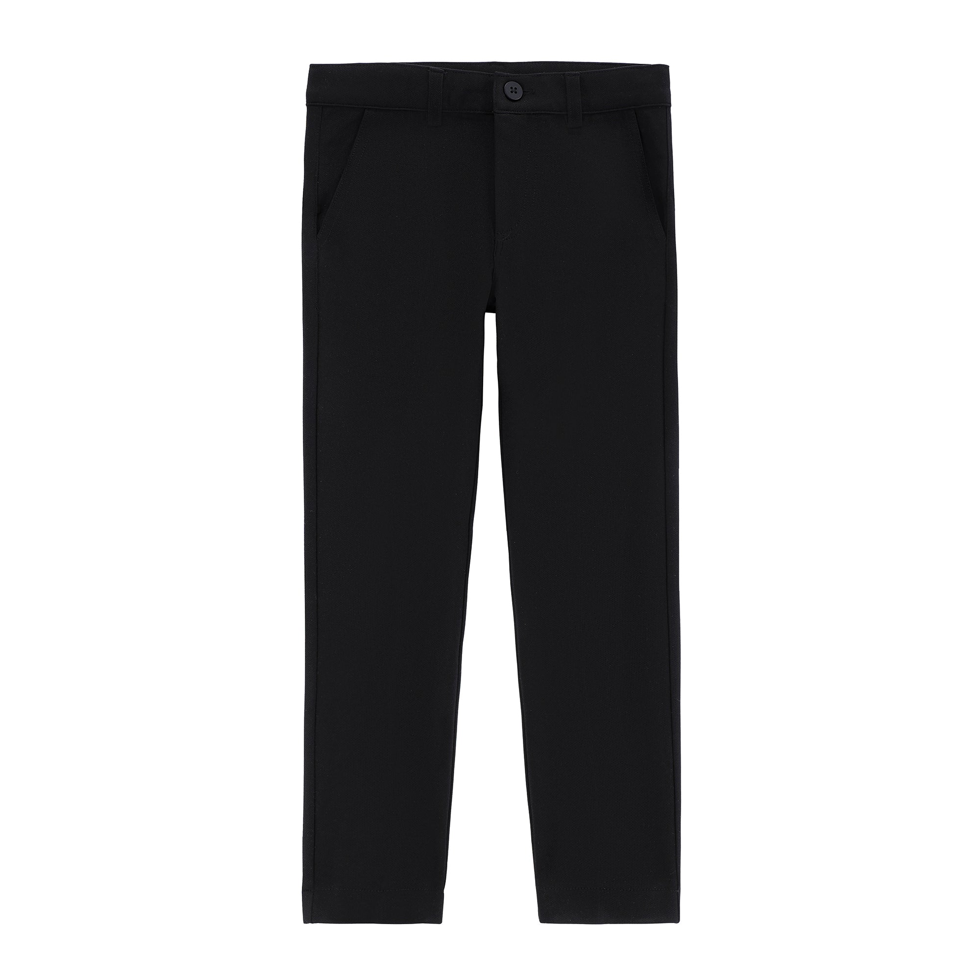 Black Pique Pants