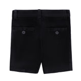 Black Velvet Black Button Shorts