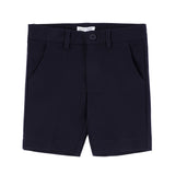 Boys Navy Button Shorts