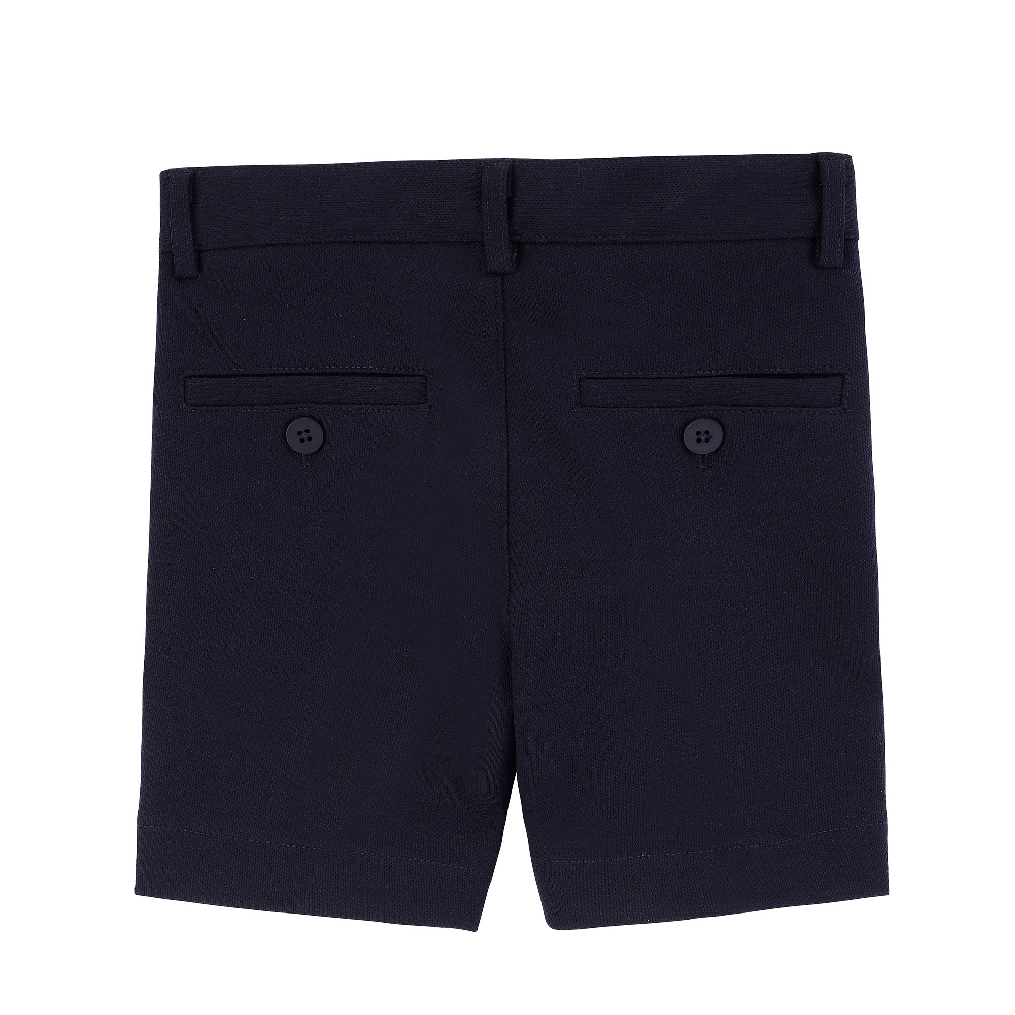 Boys Navy Pique Shorts