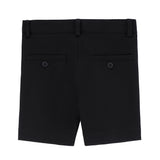 Black Pique Shorts