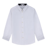 Boys Dot Contrast Collared Shirt