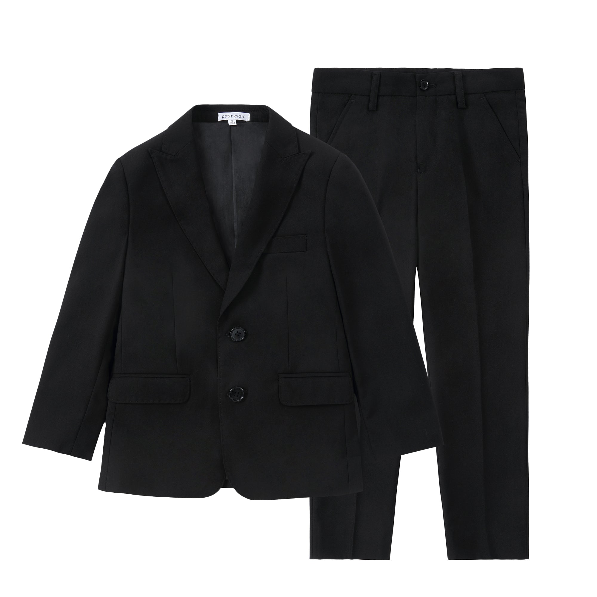 NEW Signature Black Suit with Peak Lapel