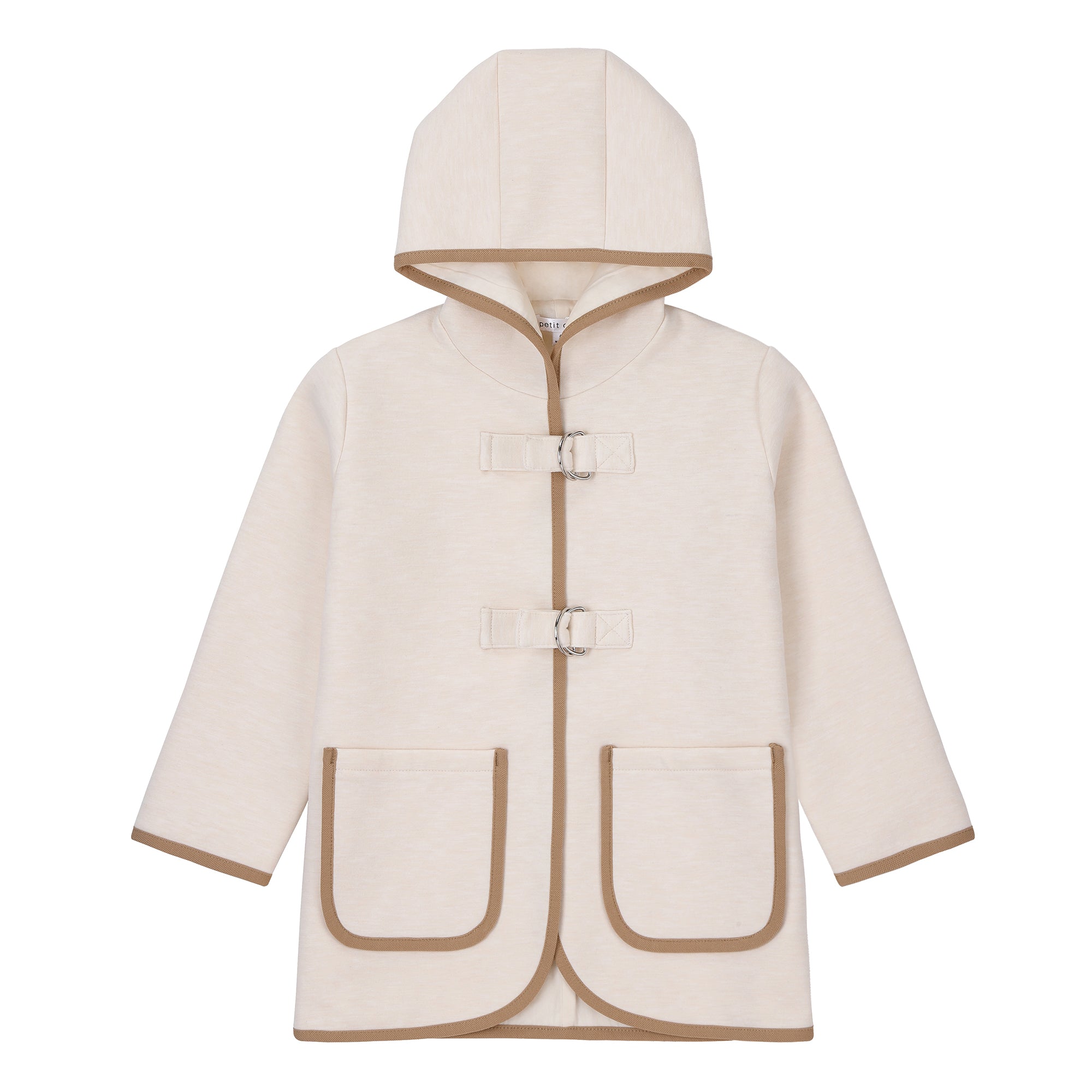 Girls Cream Hooded Jacket