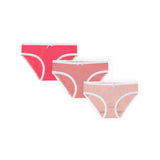 Girl 3pc Panty - Coral, Blush, Fuschia