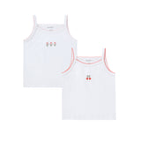 Girl 2pc Undershirt - Tulip & Cherry