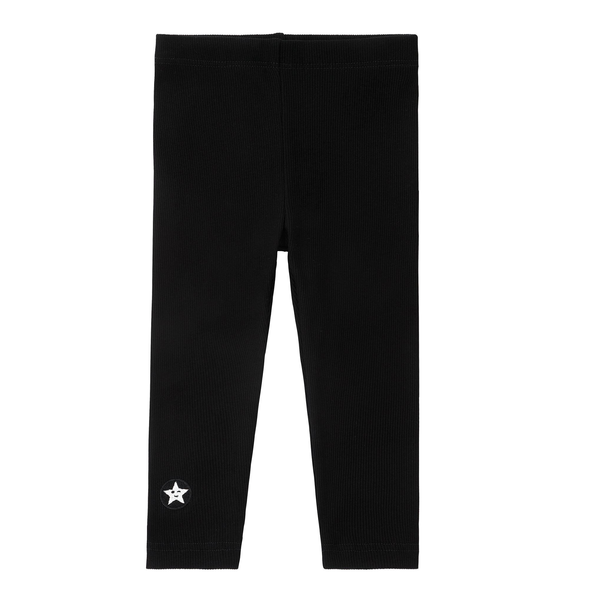 Ribbed Black Legging