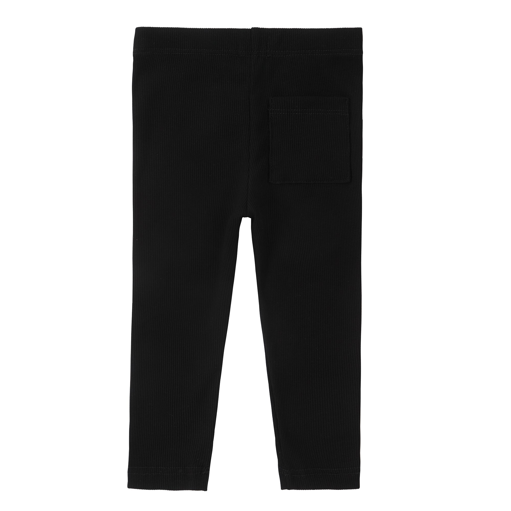 Ribbed Black Legging