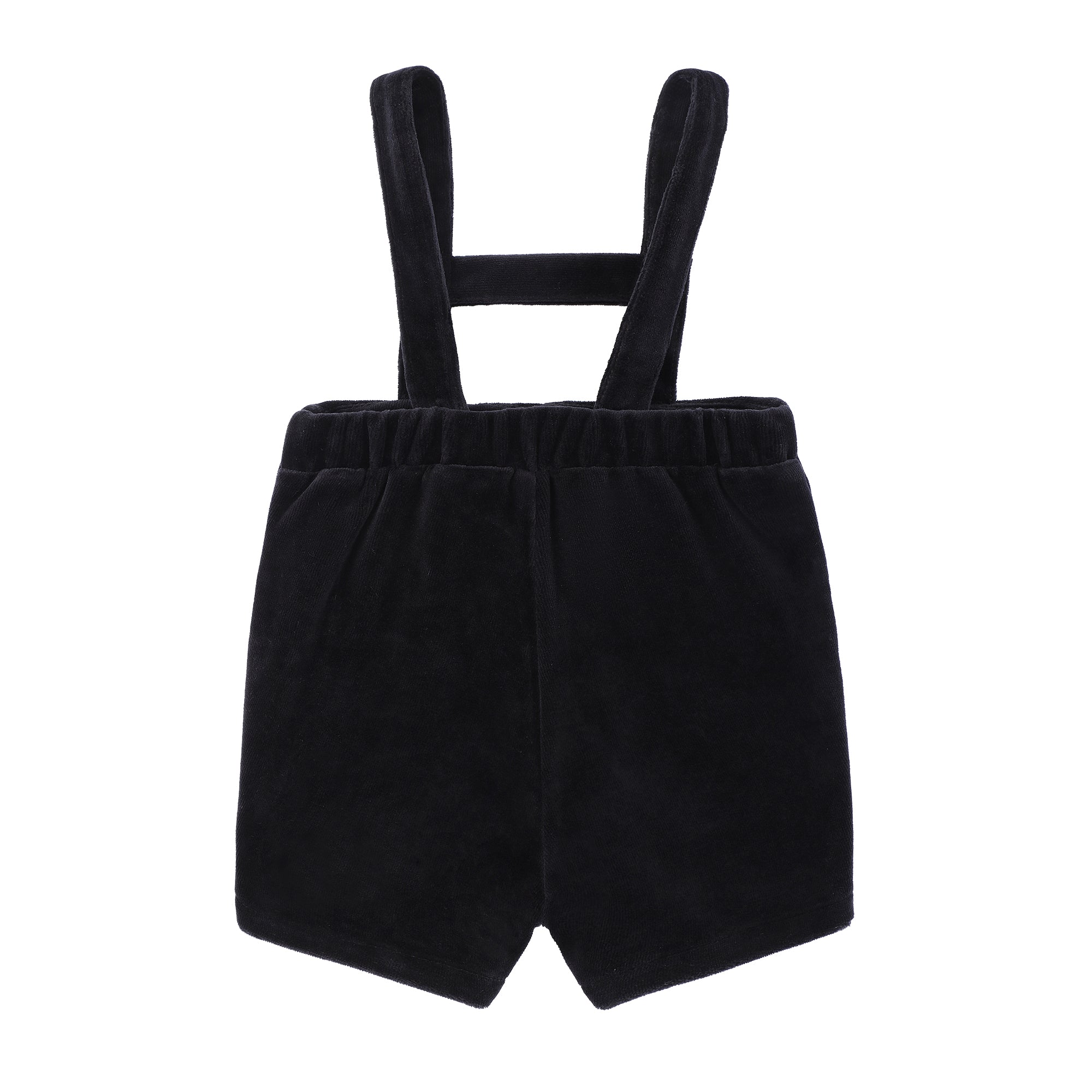 Black Pique Overalls