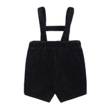 Black Pique Overalls