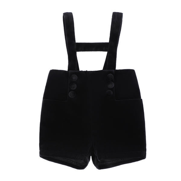 パンツ draped suspender shorts black M PCM-SHO12-BLK-AW2425-12M_PCM-