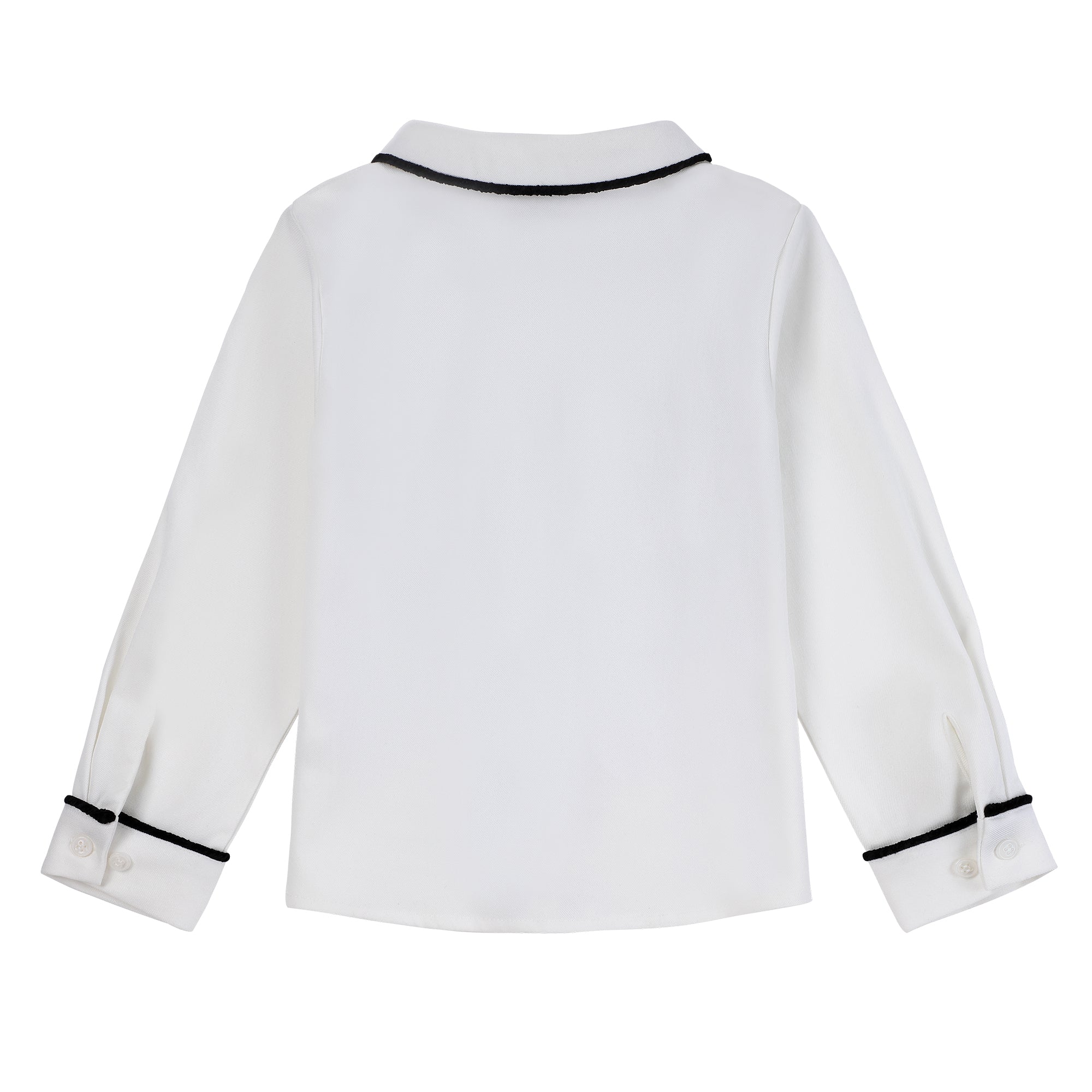 Boys Velvet Charm Collared Shirt