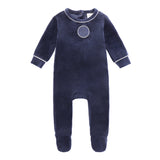 Baby Boys Navy PCN Logo Footsie
