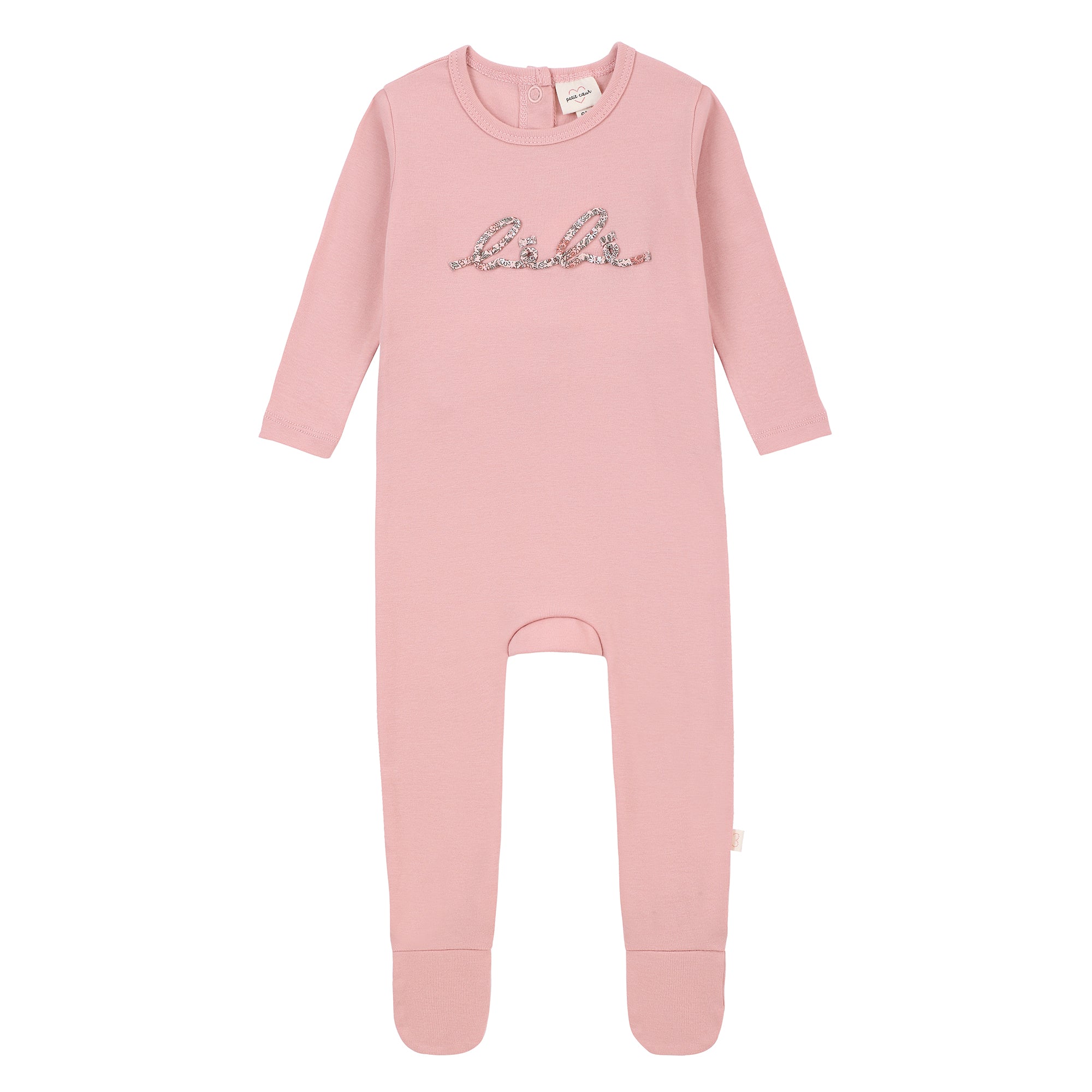 Baby Girls Pink  BEBE Footsie