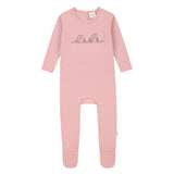 Baby Girls Pink  BEBE Footsie