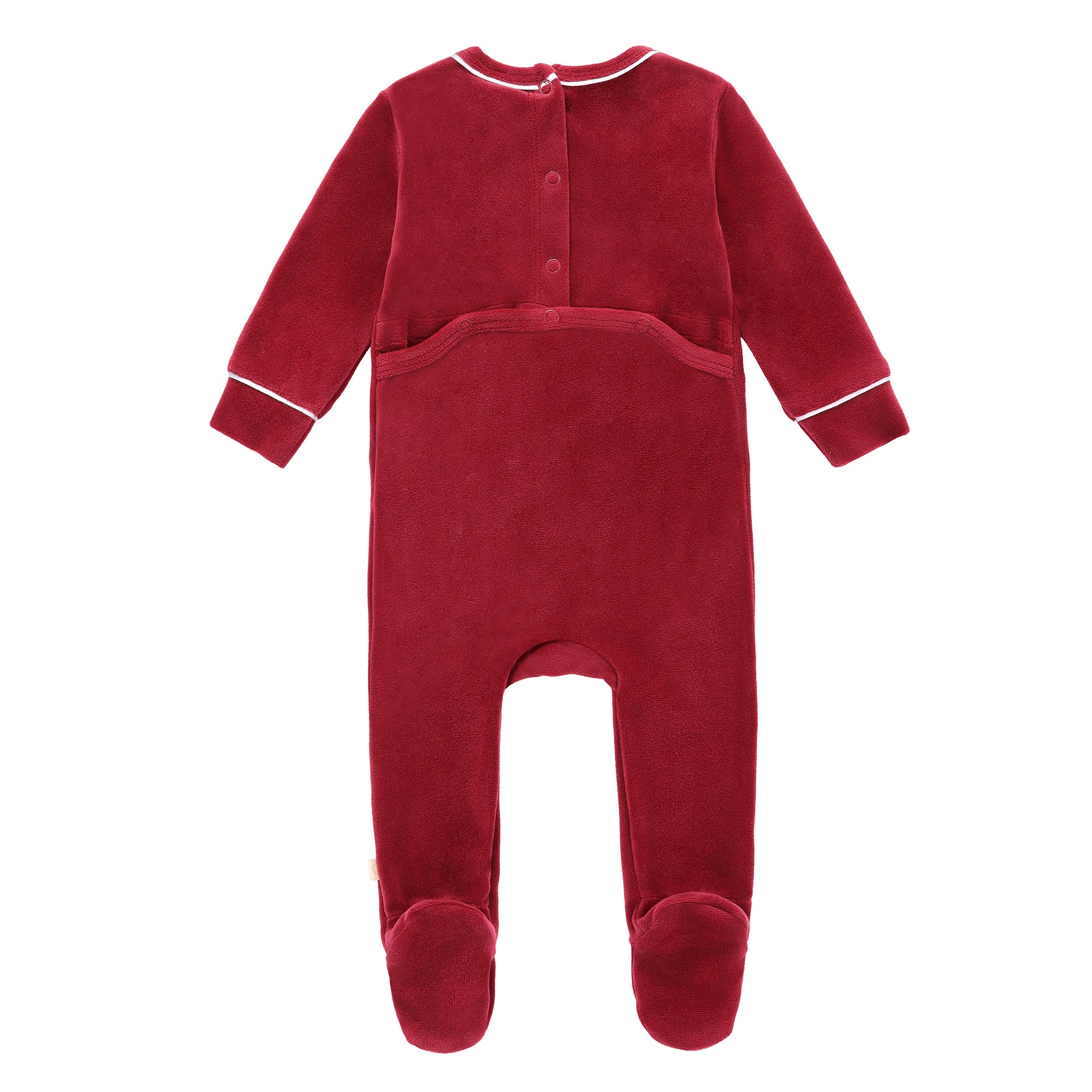Baby Girls Red P-Logo Footsie