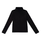 Black Mock Neck T-Shirt