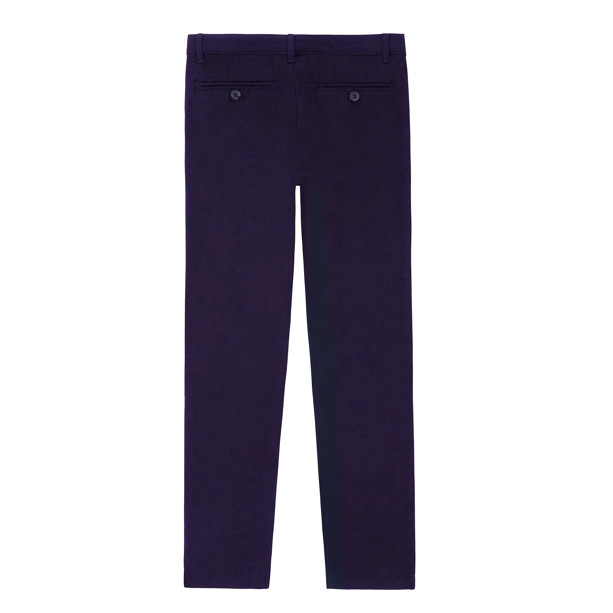 Dark Blue Chino Slit Pocket Pants