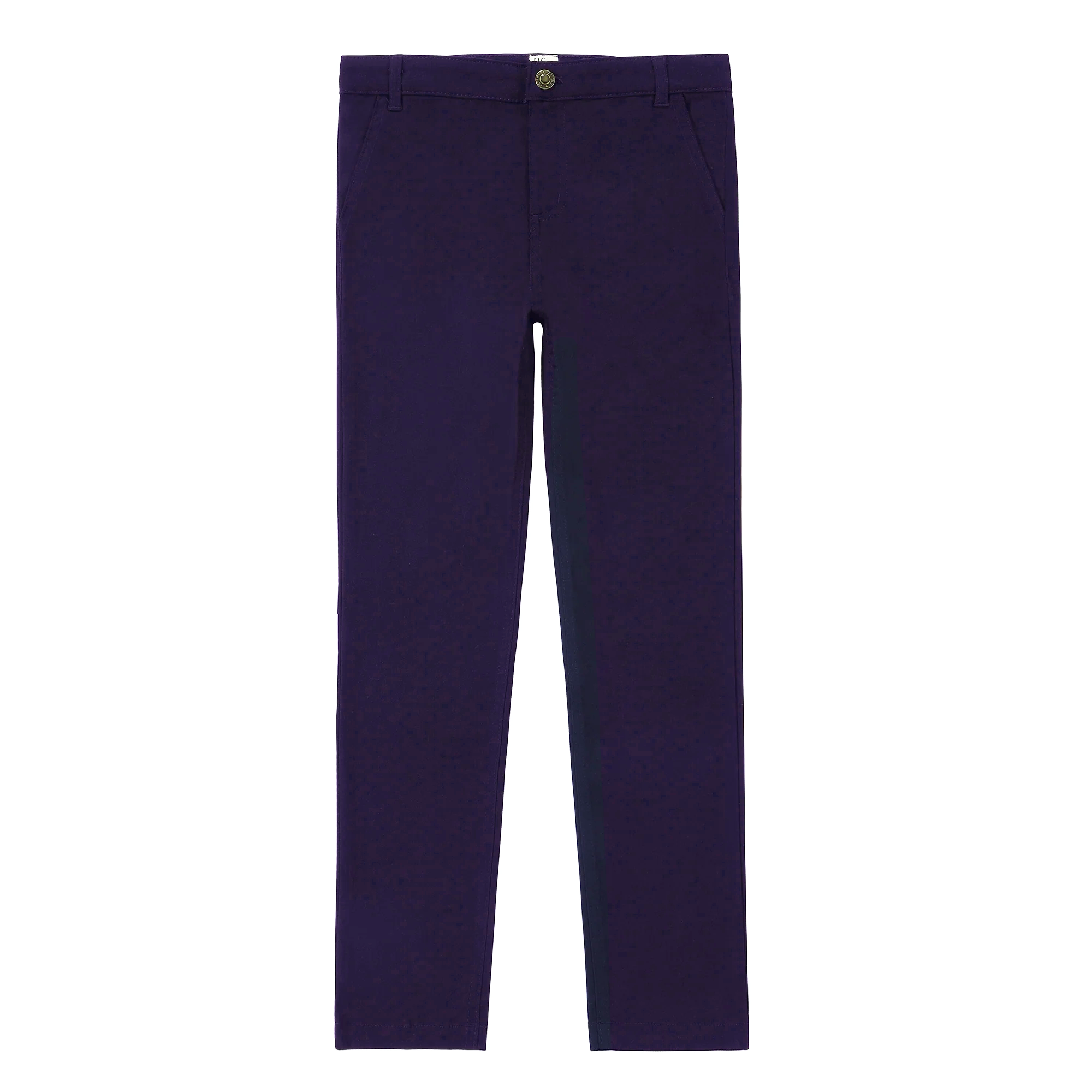 Dark Blue Chino Slit Pocket Pants