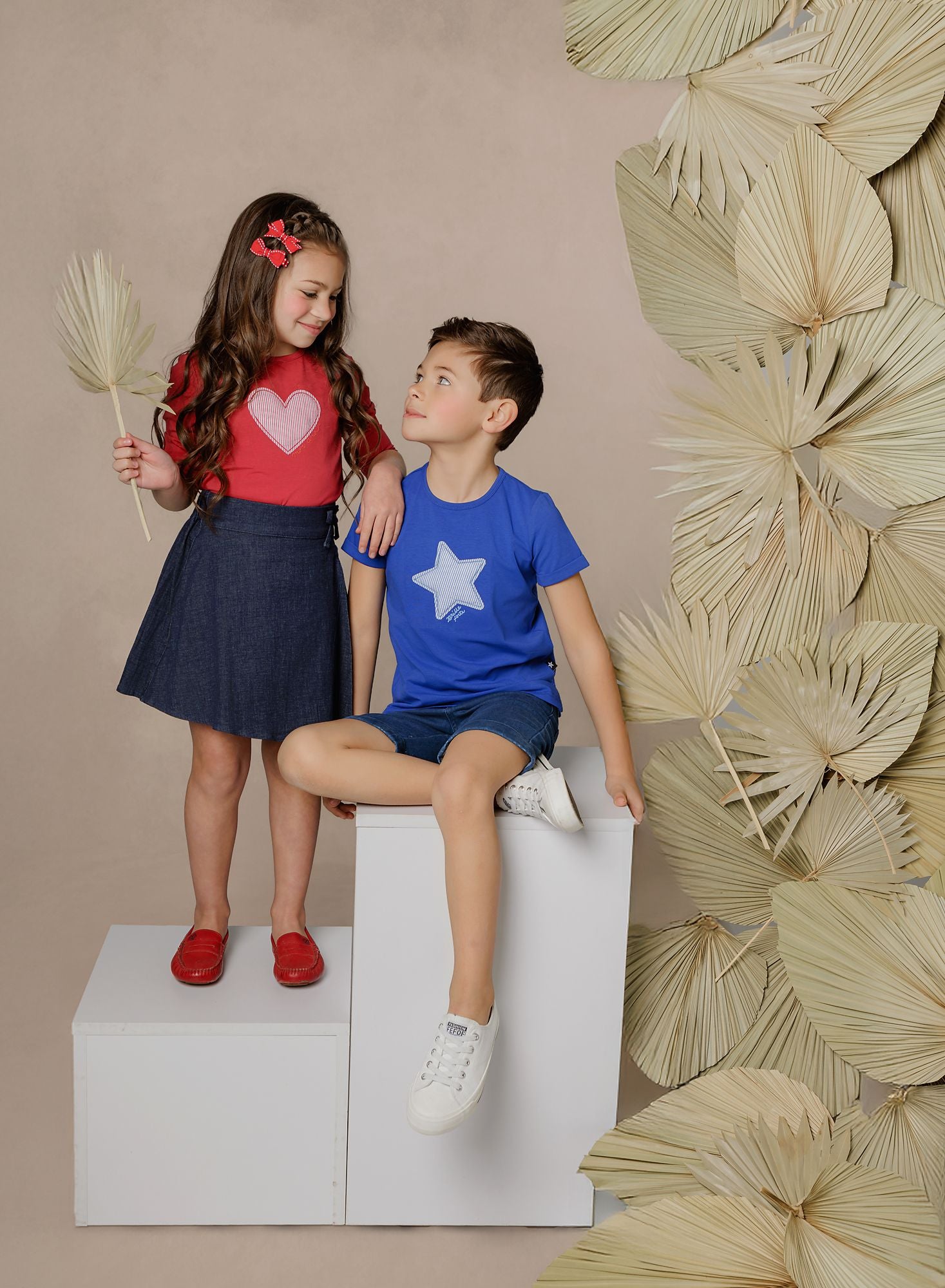 Girls  Dark Denim Wrap Skirt