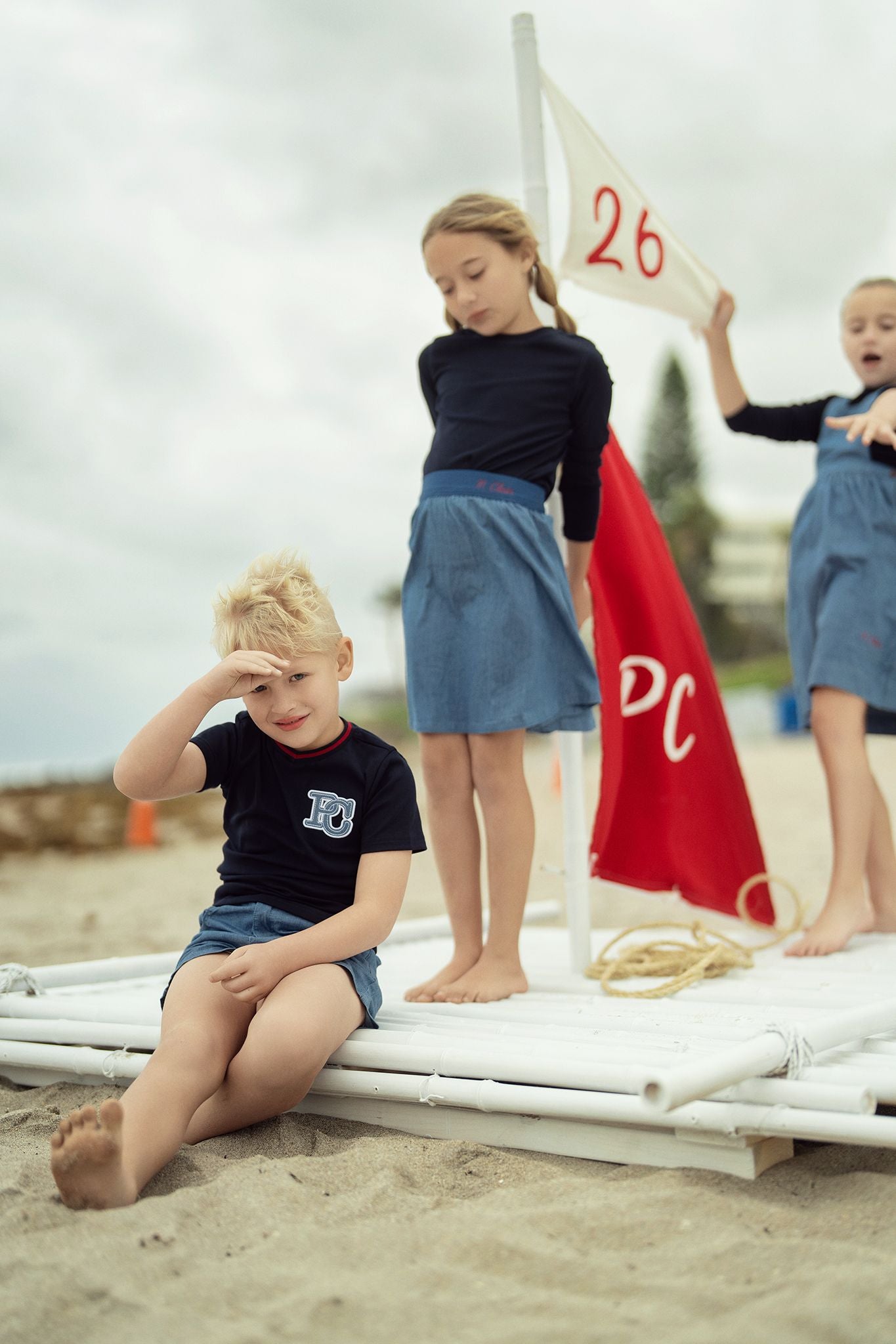 Girls Denim Vine Skirt