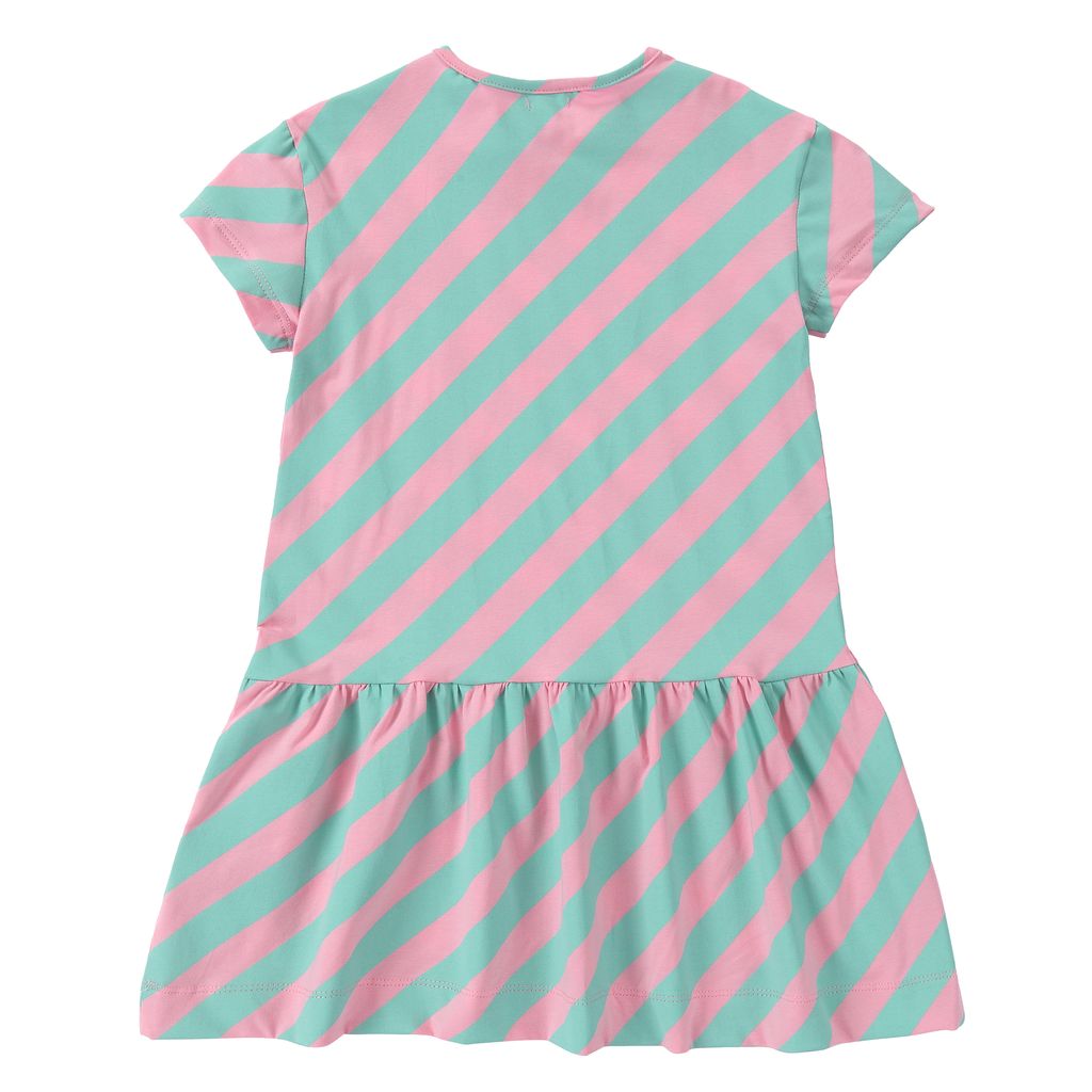 Girls Pastel Play Pink & Mint Green Dress