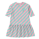Girls Pastel Play Pink & Mint Green Dress