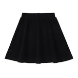 Black Jersey A-line Skirt