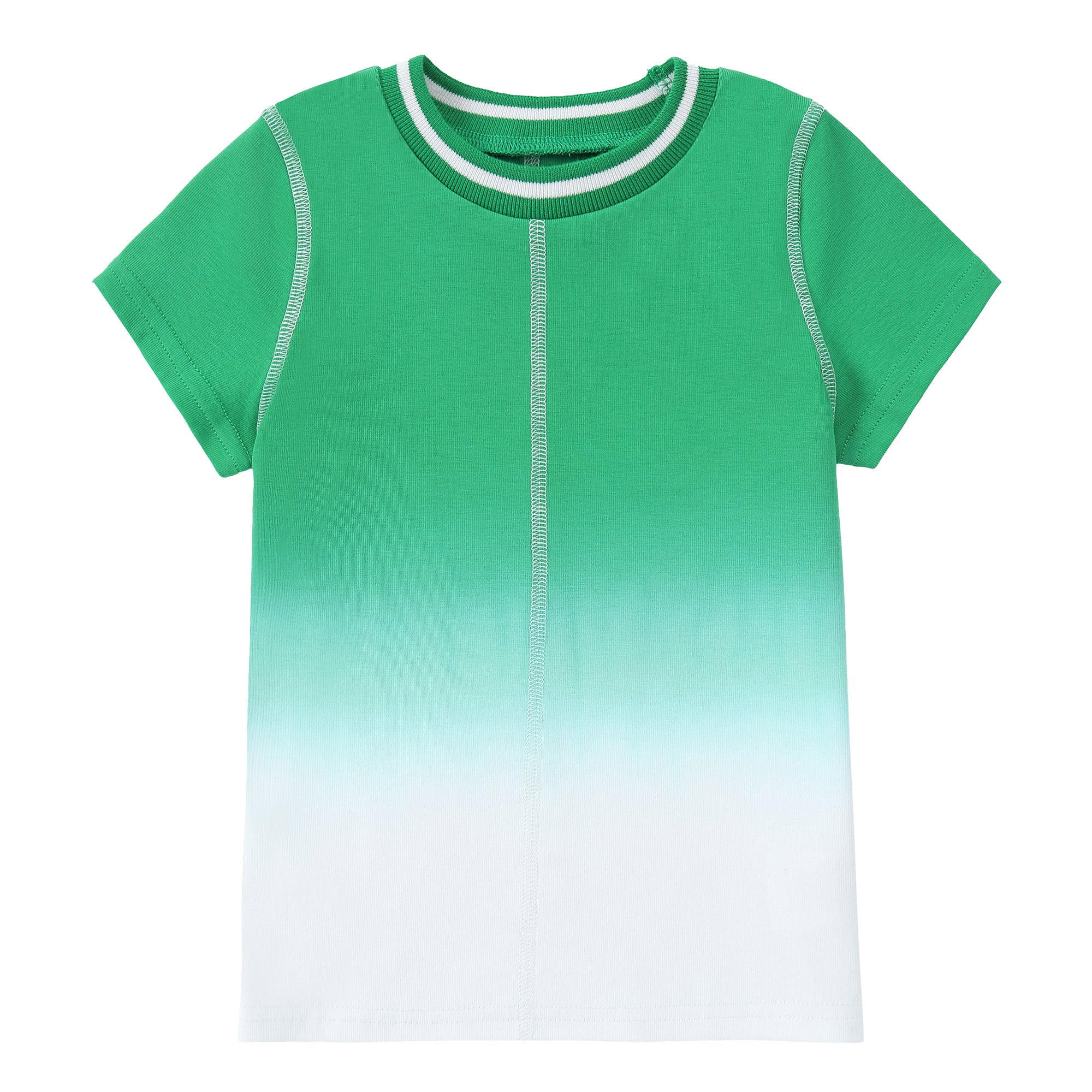 Girls Green Dip T-Shirt