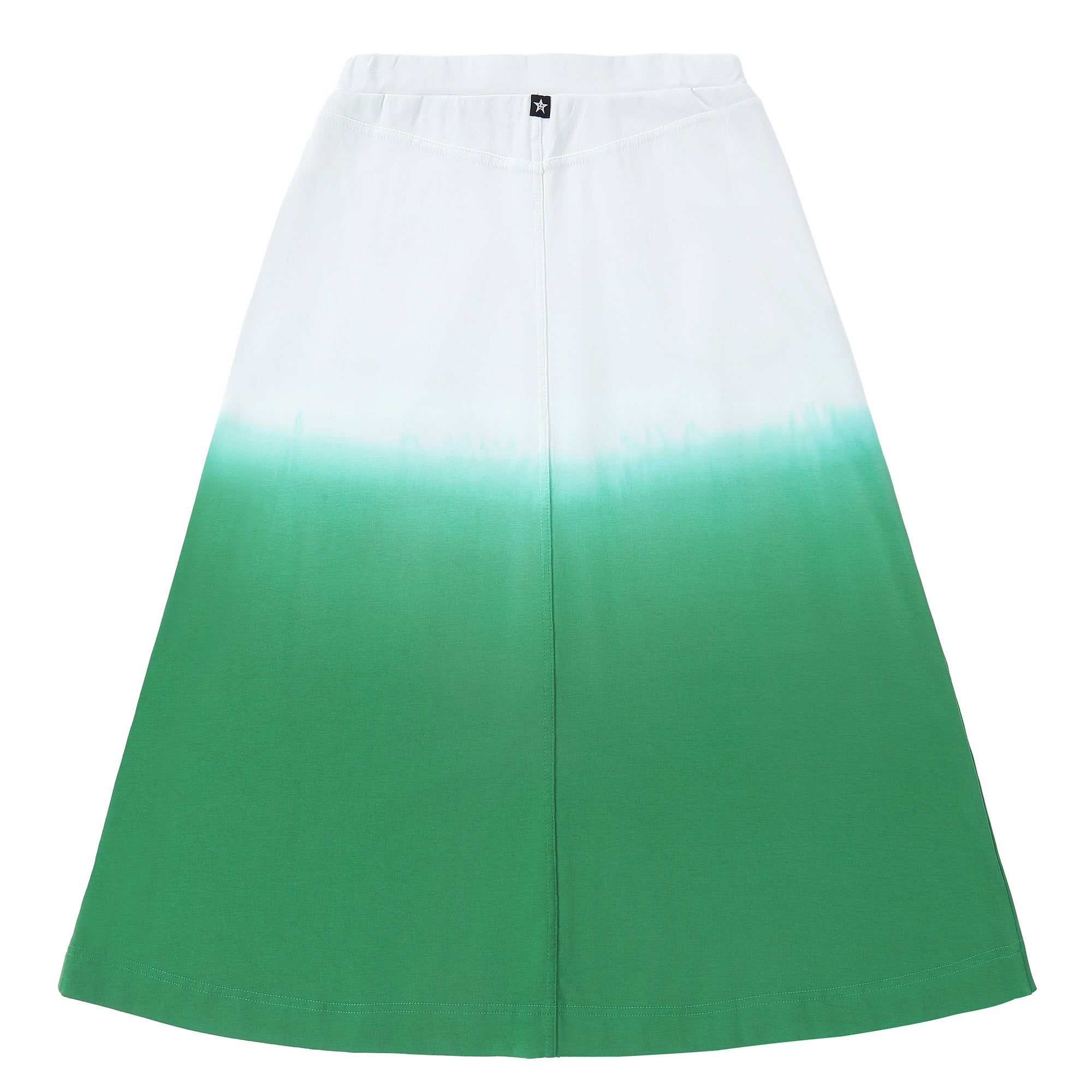 Girls Green Dip Maxi Skirt