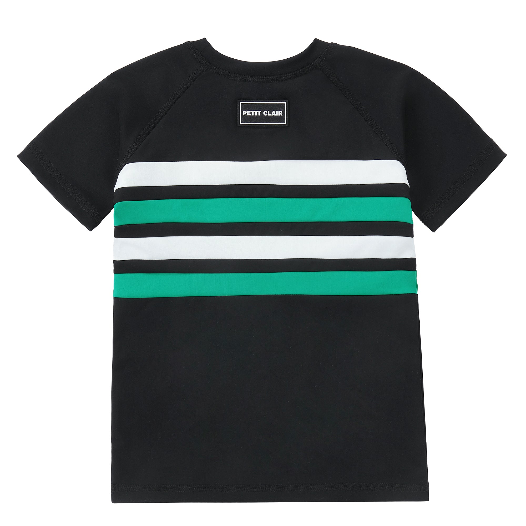 Boys Black, Green & White Rashguard
