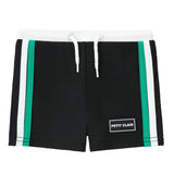Baby Boys Black, Green & White Swim Trunk