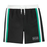 Boys Black, Green & White Swim Trunk